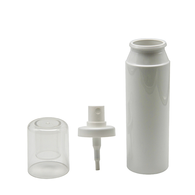 Ampolla de pl&agrave;stic blanc de 100 ml amb polvoritzador Snap-on
