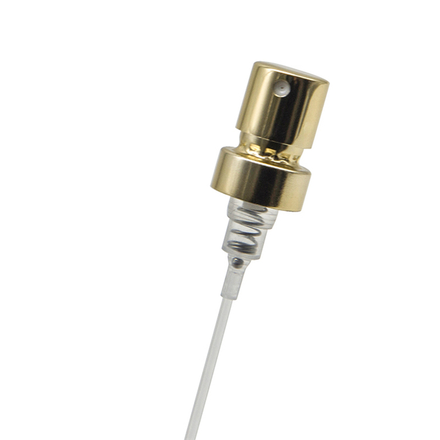 Vlastn&iacute; Č&iacute;na plastov&aacute; hlin&iacute;kov&aacute; leskl&aacute; zlat&aacute; 13 15 mm pumpička na parf&eacute;my