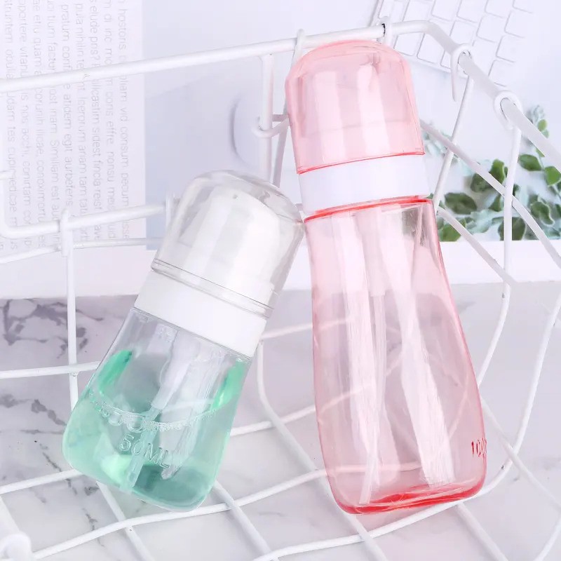 Flacone trasparente vuoto per spray per capelli in plastica PETG da 120 ml di alta qualit&agrave;