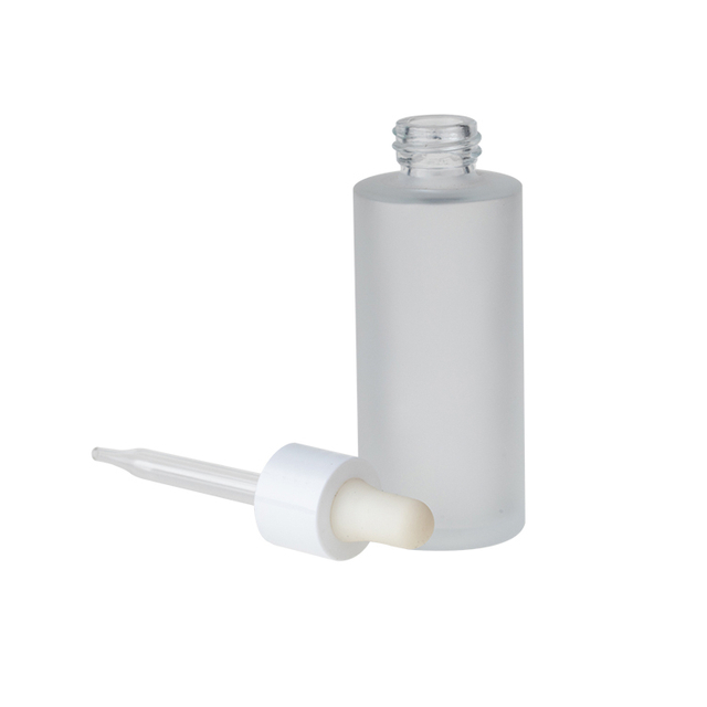 Kinijos aukštos kokybės 60 ml plokščio pečių stiklo serumo lašintuvo buteliukas